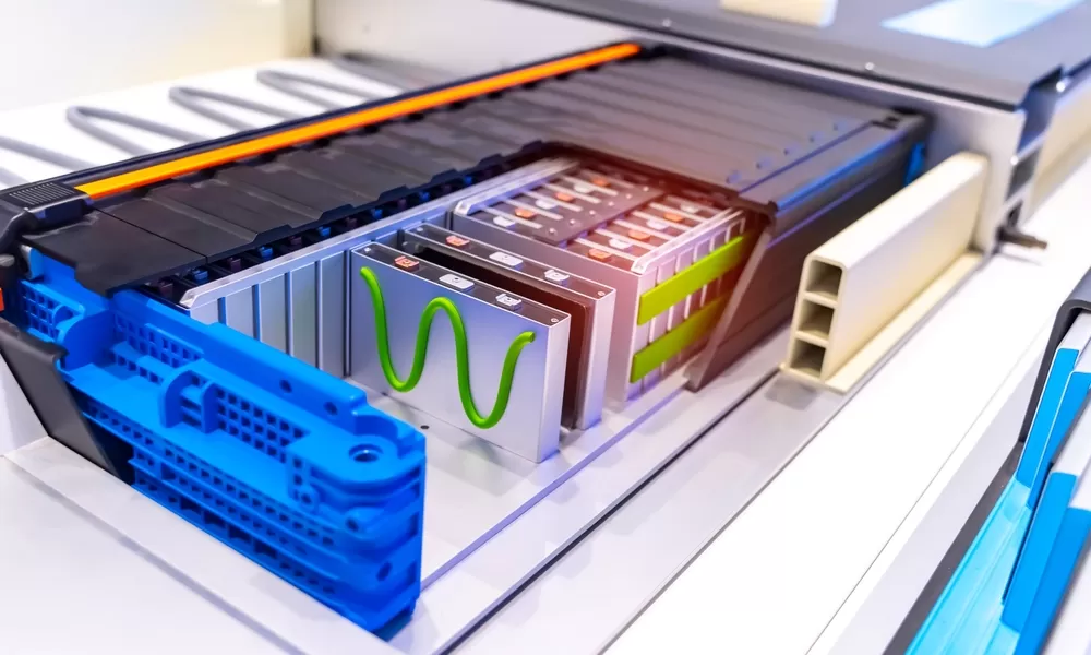 Battery Pack and Power Connections with Thermal Grease